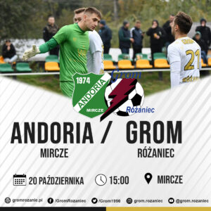Read more about the article Andoria Mircze – Grom Różaniec (20.10.2024)