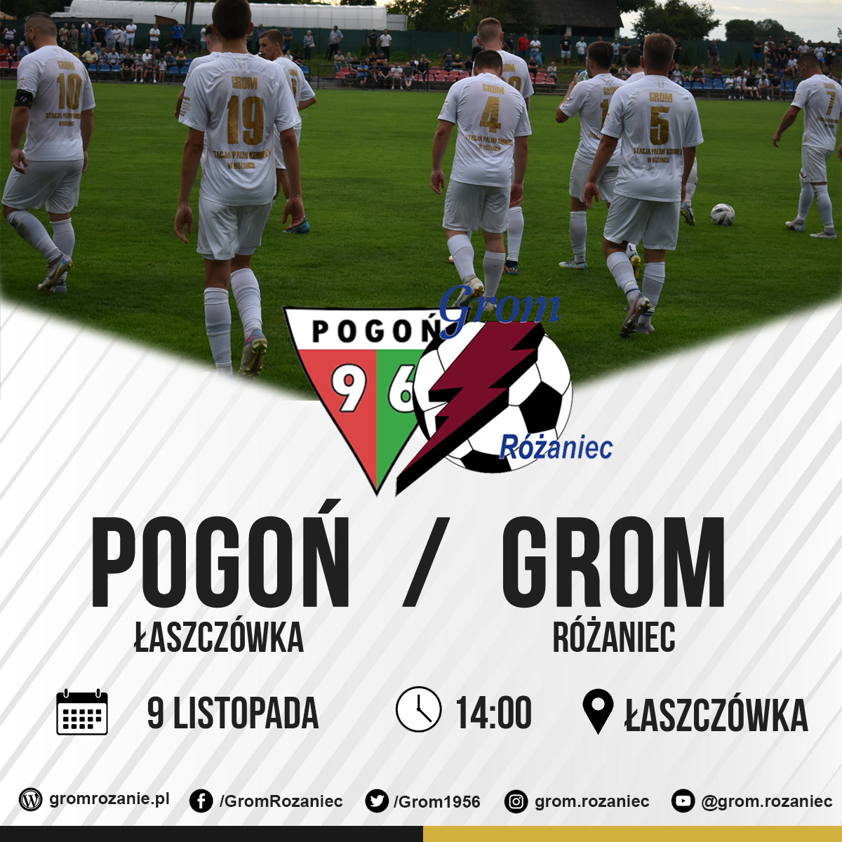 Read more about the article Pogoń Łaszczówka – Grom Różaniec (09.11.2024)