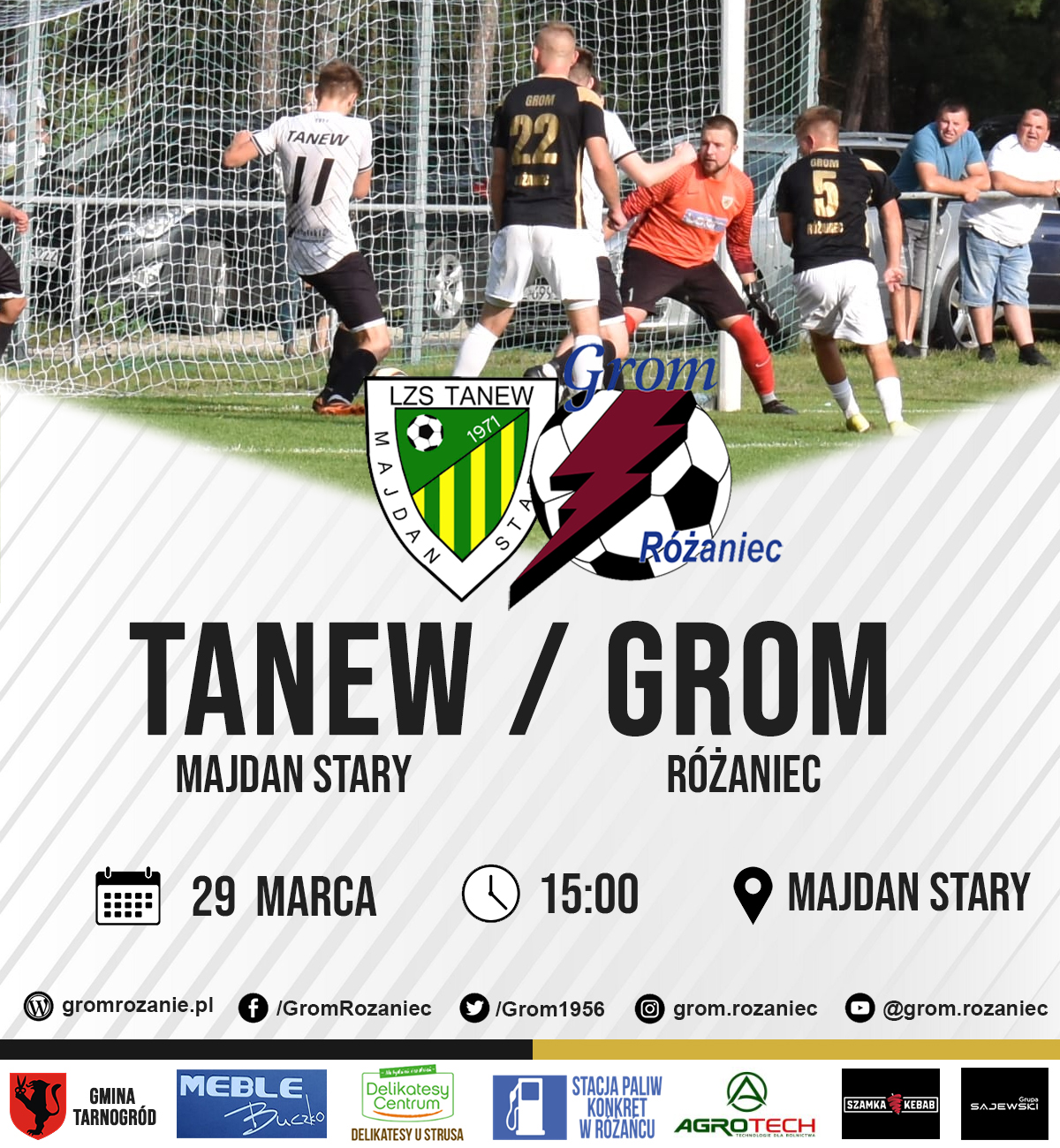 Read more about the article Tanew Majdan Stary – Grom Różaniec (29.03.2025)