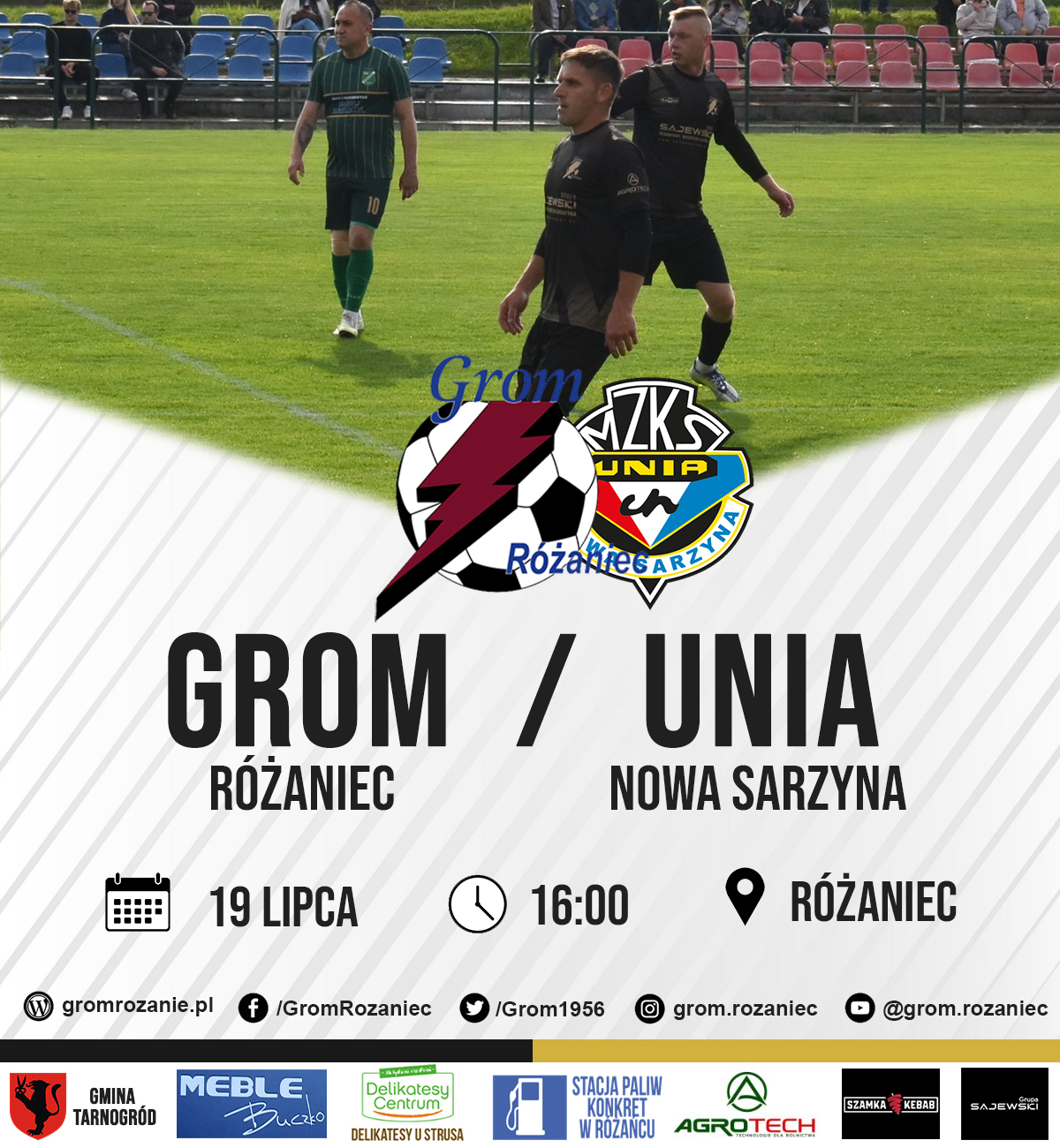 Read more about the article Sparing: Grom Różaniec – Unia Nowa Sarzyna (19.07.2025)