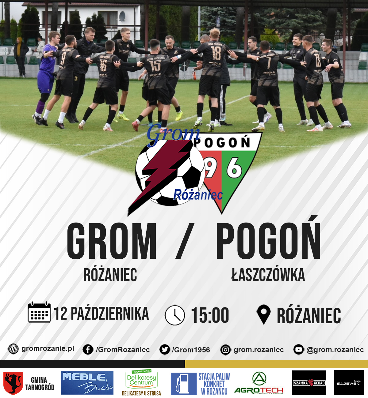 Read more about the article Grom Różaniec – Pogoń 96 Łaszczówka (12.10.2025)