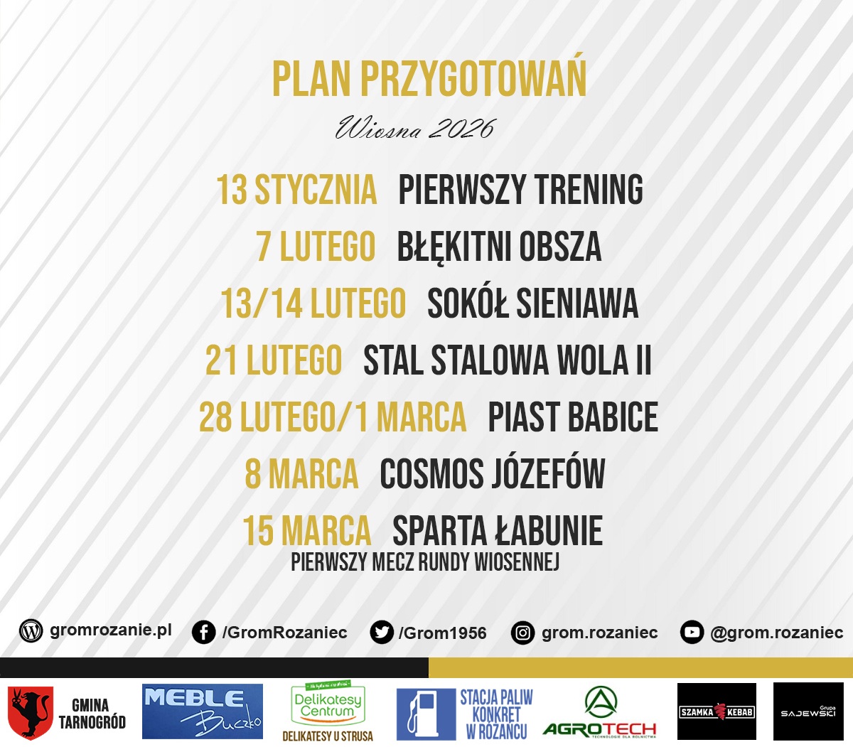 Read more about the article Plan przygotowań do rundy wiosennej