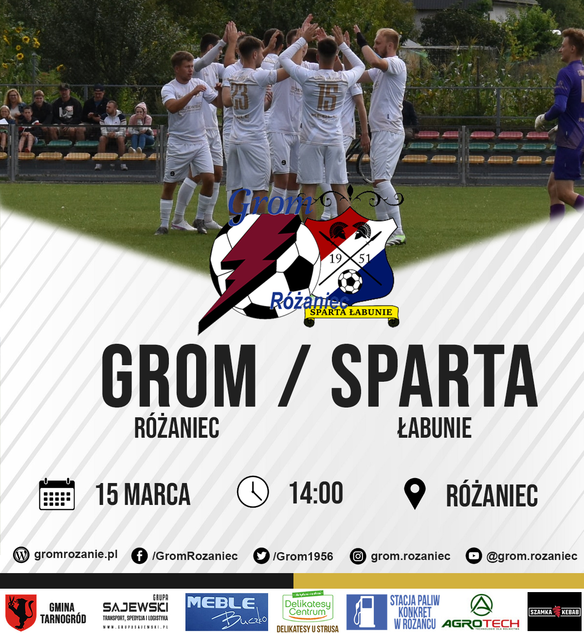 Read more about the article Grom Różaniec – Sparta Łabunie (15.03.2026)