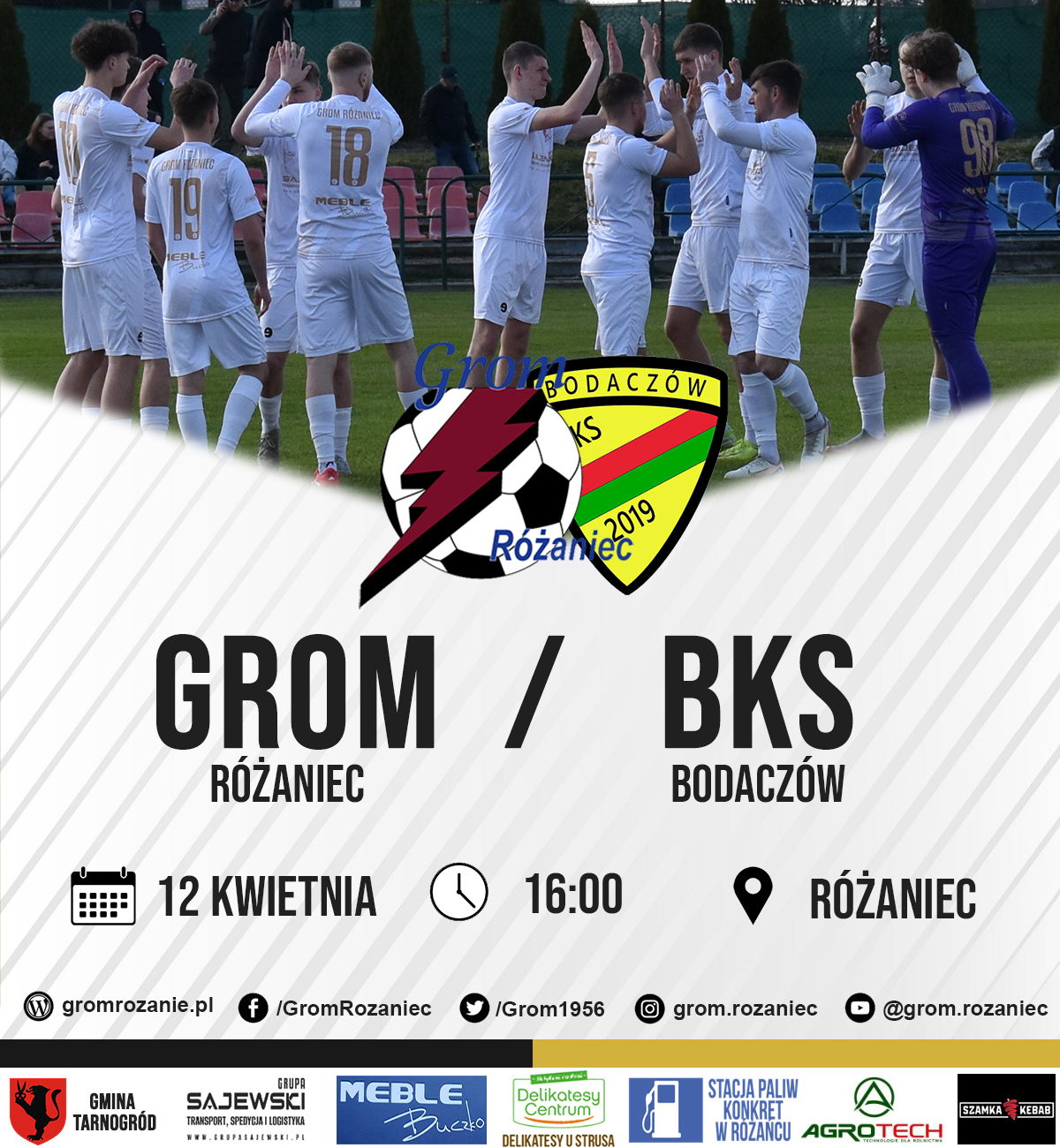 Read more about the article Grom Różaniec – BKS Bodaczów (12.04.2026)